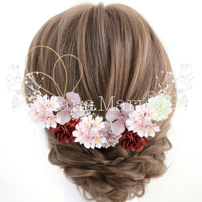 桜＋赤紫陽花